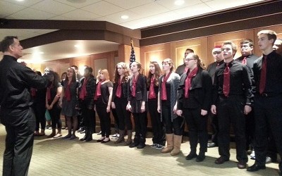 East Lansing High School Singers Entertain at Holiday Luncheon