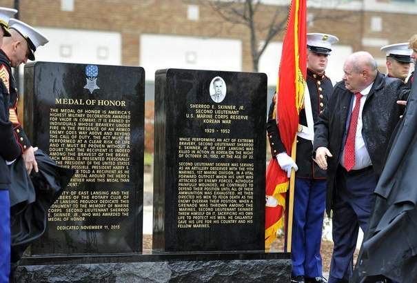 East Lansing Rotary Participates in Medal of Honor Monument Dedication