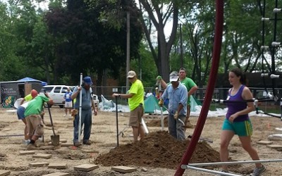 Hard-Working Volunteers Get the Job Done Early!