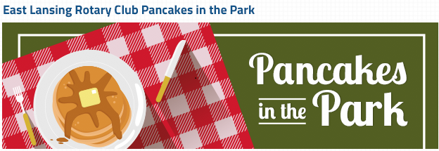 Pancakes in the Park June 4 at Patriarche Park, East Lansing